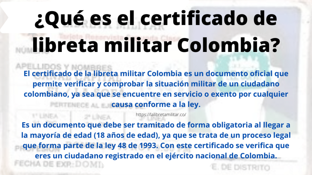 certificado libreta militar